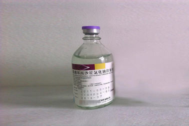 Стеклянная бутылка пакуя фармацевтическую впрыску лактата Сипрофлоксасин переливания